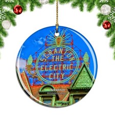 Scranton Pennsylvania Building Pennsylva Christmas ornament city travel souvenir