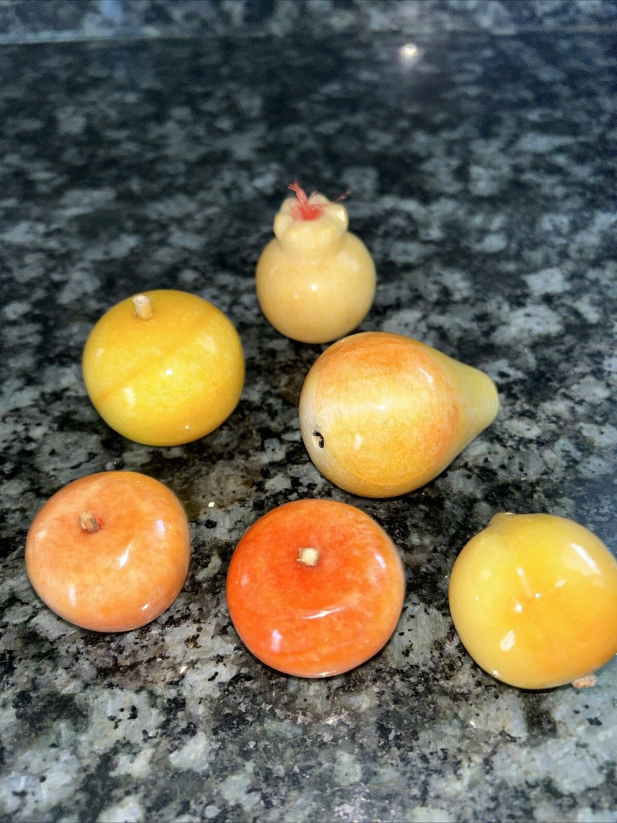 Alabaster Mini Fruit Set Of 6 | eBay