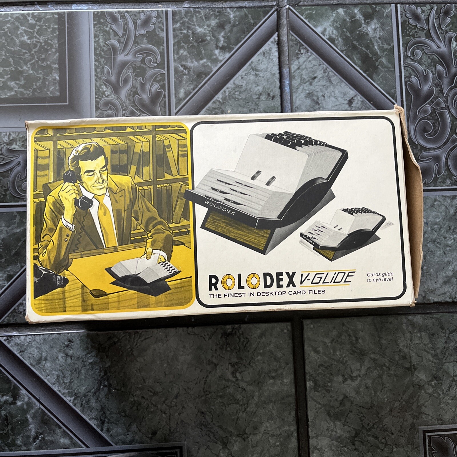 Vintage Rolodex V-Glide Card File New in Original Box - Beige Model ...