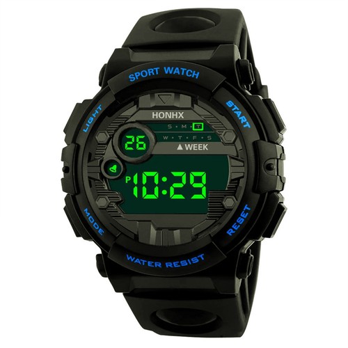 New Men'S Sports Fashion Digital Watch Waterproof Led Luminous Multifunctional - Picture 6 of 10