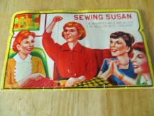 Vintage Sewing Susan Assorted Needles w/ Threader