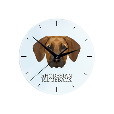 Rhodesian Ridgeback geometric clock Art-Dog | eBay