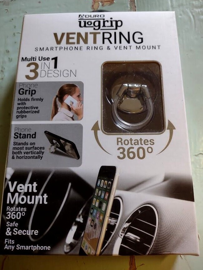 Smartphone Ring and Vent Mount Silver-image