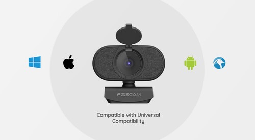 4 Pack 4K FOSCAM W81 4K 8MP Ultra HD Automatic Noise Reduction USB Webcam - 第 11/12 張圖片