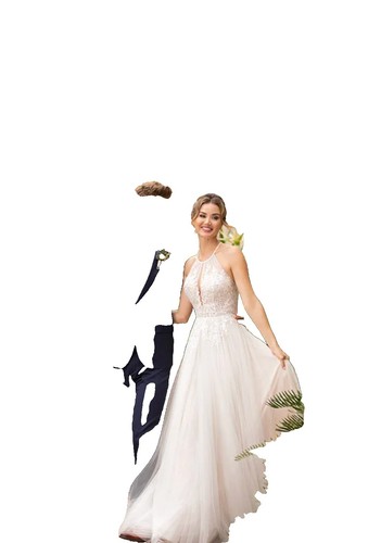 AMSALE FULL LENGTH GOWN Teal Size 6, Prom Wedding Halter Style, Retail $220  NWT | eBay
