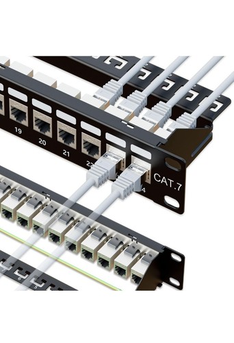 IWillLink 24 Port Cat 6 RJ45 Keystone Rack Patch Panel | eBay