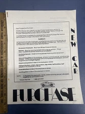 Rare 1992 Chrysler corporation employee retiree new vehicle purchase plan Packet
