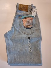 Vintage Lee Genuine Jeans Unisex Boy Size 16 Slim 26" Waist Loose Fit 39" Length