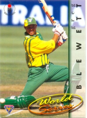 1995 ACB FUTERA World Series Cricket card #13 Greg Blewett