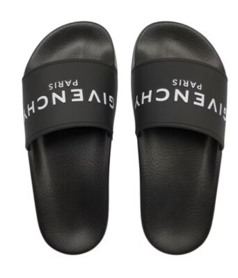 GIVENCHY KIDS Kids Pool Sliders black uk 10 RRP £167 #A52