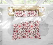 3D Flowers Fruits Leaves Pattern Quilt Cover Set Duvet Cover Bedding Pillowcases