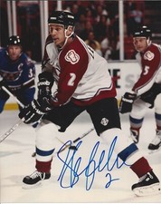 Sylvain Lefebvre 8x10 color photo Colorado Avalanche  Free Shipping   #S217