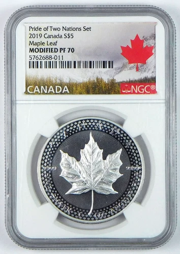 2019 $5 Canada Maple Leaf - NGC Modified PF 70 - Pride of Two Nations