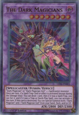 The Dark Magicians NM 1st LED6 Legendary Duelists: Magical Hero Yugioh