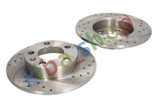 RIGHT OR LEFT BRAKE DISC SET 2 PCS 2PCS SPEEDMAX FULL CUT-DRILLED REAR L/R