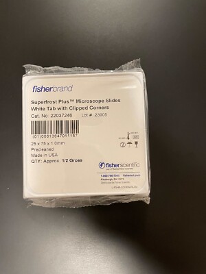 4 packs SEALED NEW- Fisherbrand Scientific superfrost Microscope Slides 22037246