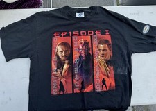 Lee Sport Star Wars Episode 1 Qui-Gon Jinn Darth Maul Obi-Wan Kenobi T-Shirt XL