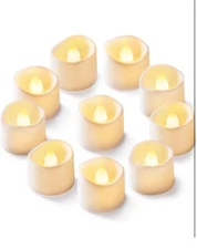 Homemory Realistic Flickering Battery Operated Flameless LED Tea Lights (12)