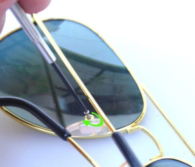 😎 Pair: Screw-In Nose Pads Gold Core 14mm for Oakley Sunglasses