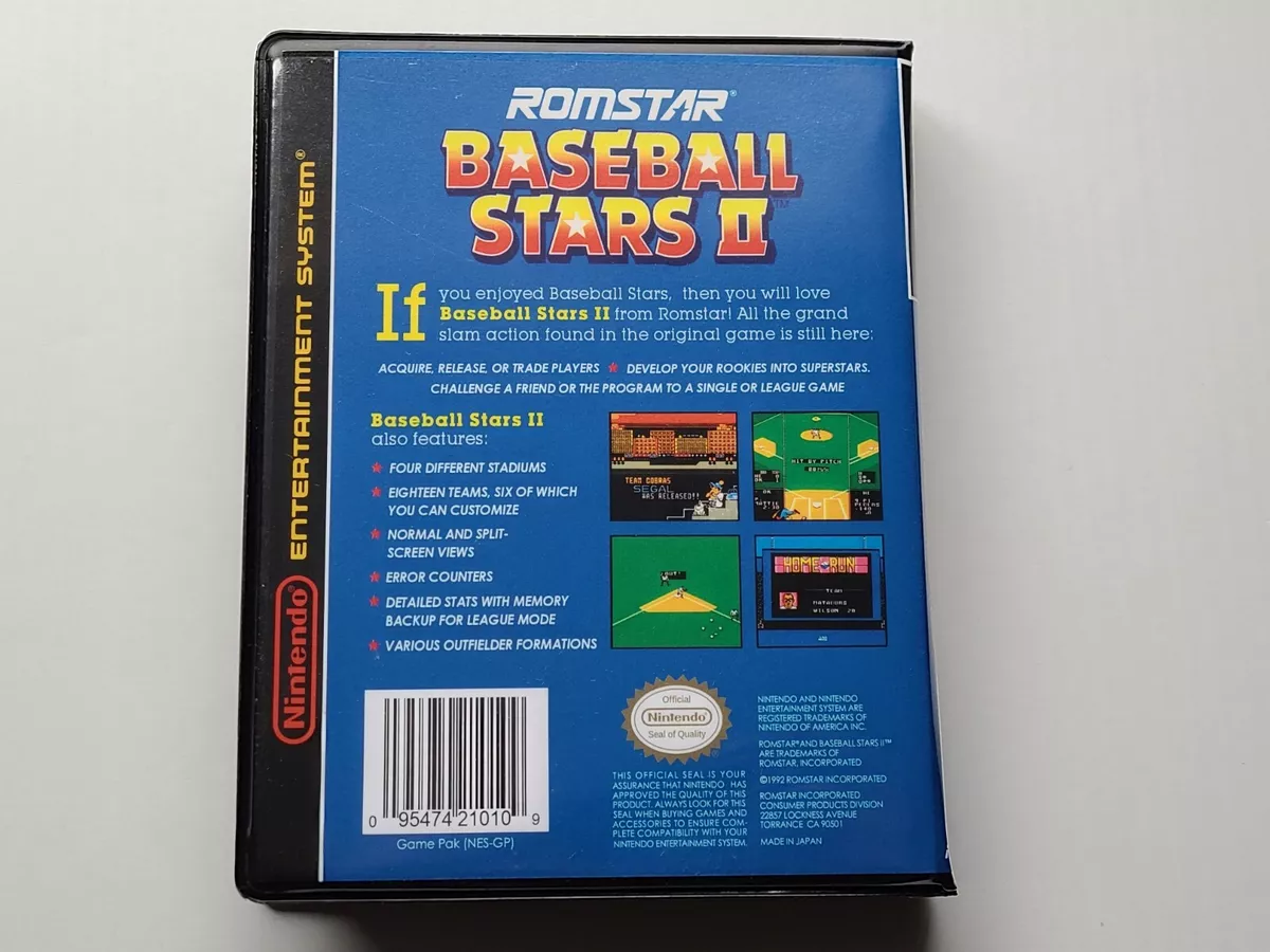Baseball stars 2 store nes