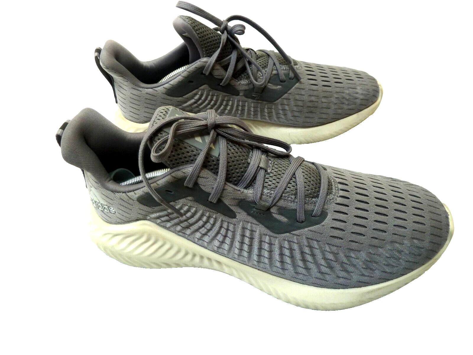 Adidas Bounce Plus Men’s Sneakers Size 11.5 Running Gray Breathable Fabric