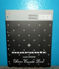 Marantz Model SD3030 Stereo Cassette Deck Service Manual OEM Excellent