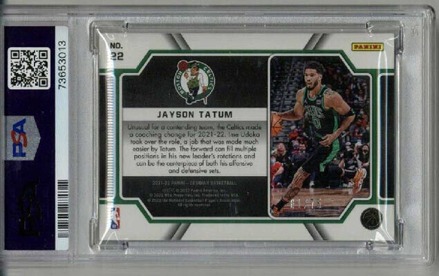 2021 PANINI OBSIDIAN PITCH BLACK E/E PURPLE #22 JAYSON TATUM 2021 PANINI OBSIDIAN PITCH BLACK E/E PURPLE #22 JAYSON TATUM