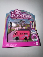 Mattel Mini Barbie Land : Pink Camper Mini-Van Ages 4+ UK-CA