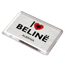 FRIDGE MAGNET - I Love Beline, Albania