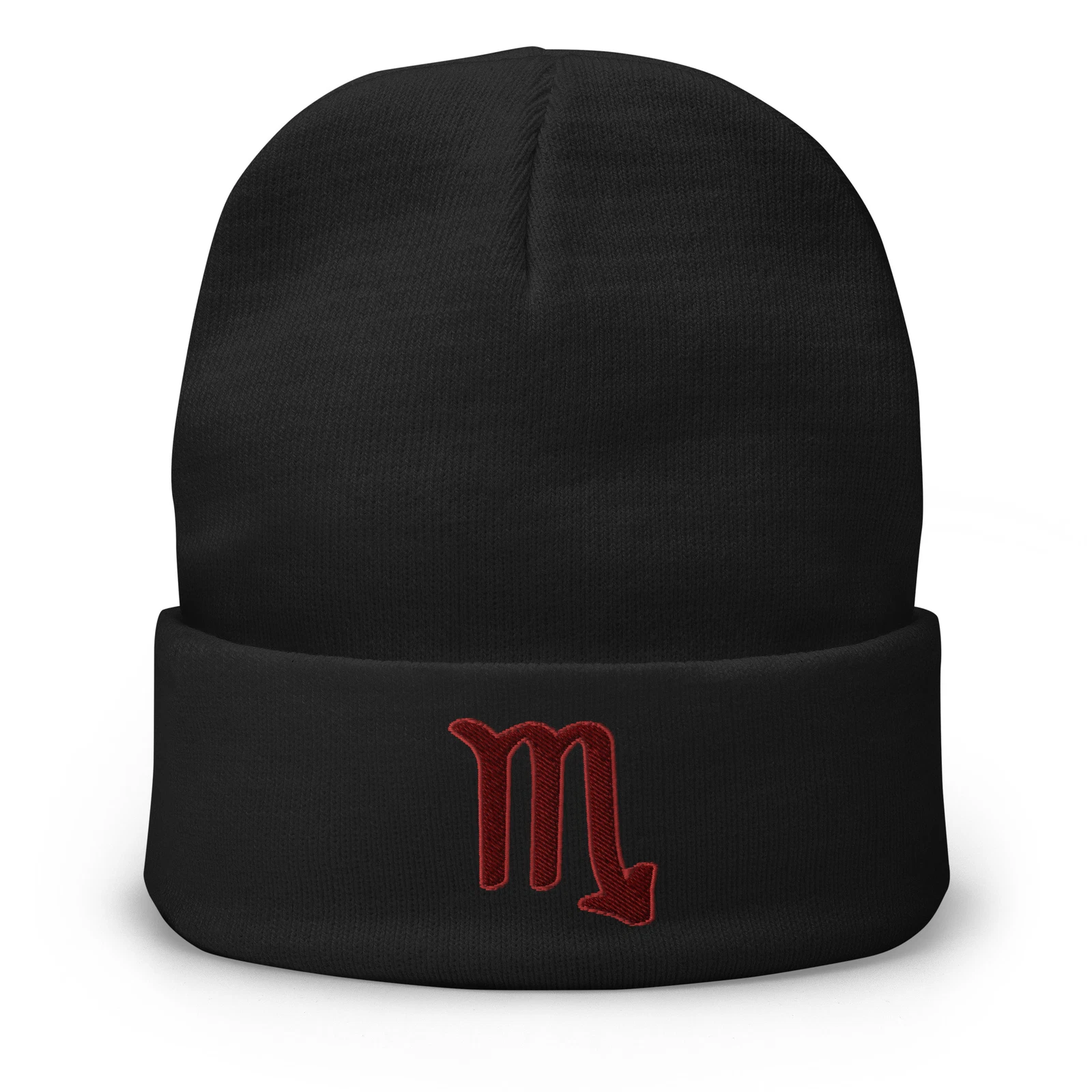 Zodiac Sign Scorpio Embroidered Cuff Beanie Astrology Horoscope Psychic Reading