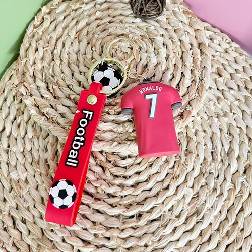 AUS CR7 Neymar Ronaldo Messi Mbappé Keyring Keychain Key Football Star World Cup - Picture 3 of 11