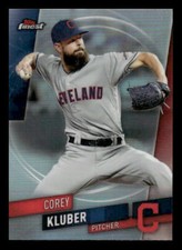 2019 Finest #72 Corey Kluber Refractor Cleveland Indians