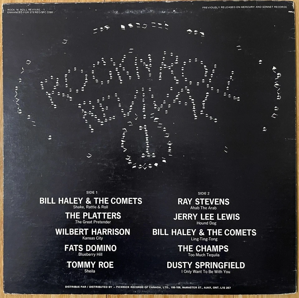 DUSTY SPRINGFIELD/TOMMY ROE/FATS DOMINO Rock 'N' Roll Revival PICKWICK VG++ - Image 2 of 3