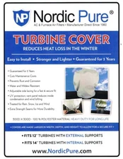 Turbine Cover Fits 12" to 14" Pack of 1 by Nordic Pure