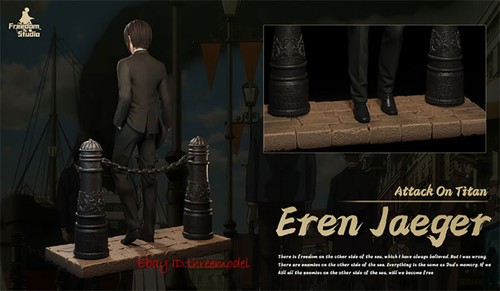 Estatua pintada de resina Freedom Studio Attack on Titan Eren Jaeger EN STOCK - Imagen 5 de 9
