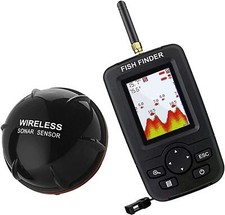 Sonar Wireless Fish Finder Ecoscandaglio Portatile Rilevatore Subacqueo per Pesca