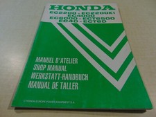 Manuel d atelier  GROUPE ELECTROGENE  HONDA EC2200 EC6000 EC4D ECTT6D de 1998