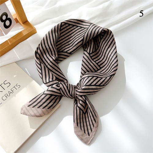 Women Soft Cotton Linen Scarf Flower Print Square Scarf Head Wrap Neckerchief ✯ - Picture 22 of 39
