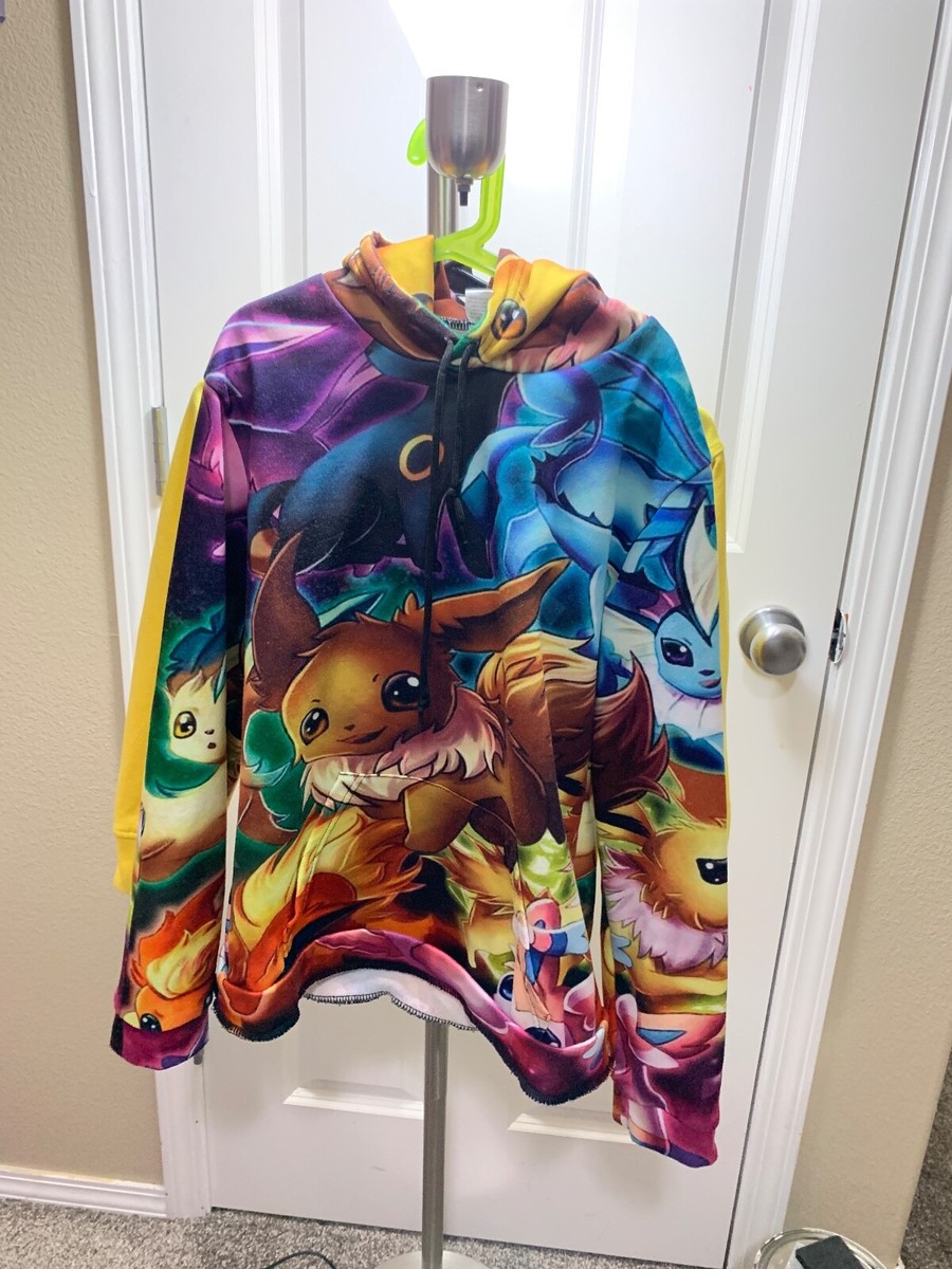 Eevee Umbreon Flareon Vaporeon Jolteon Slyveon Espeon Unisex Hoodie Sweater  M | eBay