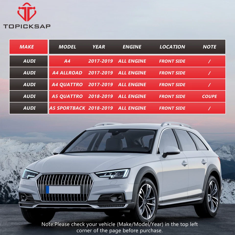 Brazos de control delanteros 12 piezas con rótula barra estabilizadora enlace para 17-19 Audi A4 A4 Quattro Foto 2 de 4