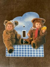 Babies in Bear Costumes Light Switch Cover Plastic