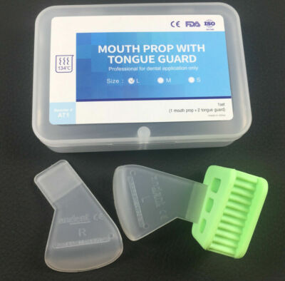 Dental Mouth Prop Tongue Guard Right Left Autoclavable 134  Bite Block L/M/S