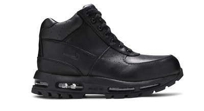 Unworn Men's Nike Air Max ACG Goadome Boot Black 865031-009 Leather Waterproof