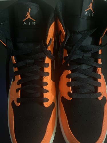 Men's Nike Air Jordan 1 Mid Black Cone 