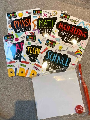 MINT für Kinder - 6 Bücher Set - Naturwissenschaften Technik Mathematik Physik Technik Kunst
