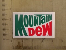 Vintage Mountain Dew soda pop sticker decal 4"x2.4"