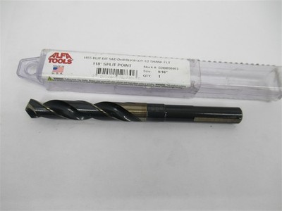 Alfa Tools SDBB50403 , 9/16'' HSS Blitz Bit S&D Reduced Shank Drill Bit