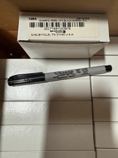 Permanent Markers, Ultra Fine Point, Black, 12 Black Sharpie