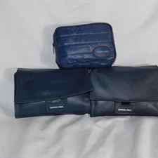 Pan Am Airlines Toiletry Bag Amenity Grooming Kits Lot Paco Rabanne Lancome VTG