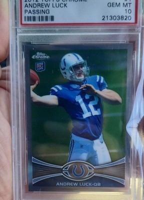 2012 Topps Chrome - Andrew Luck #1 Both Hands on Ball (RC)